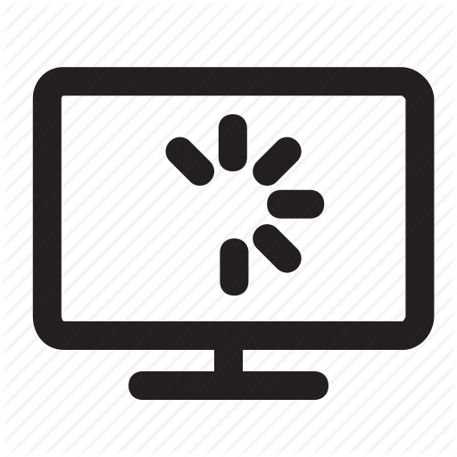512x512 Computer, Loading, Processing, Screen, Slow, Waiting Icon