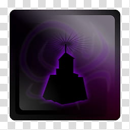 256x256 Black Pearl Dock Icons Set, Bp Dailymotion Violet Transparent