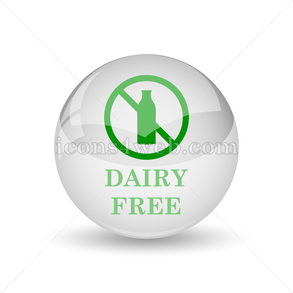 600x600 Dairy Free Glossy Icon Dairy Free Glossy Button