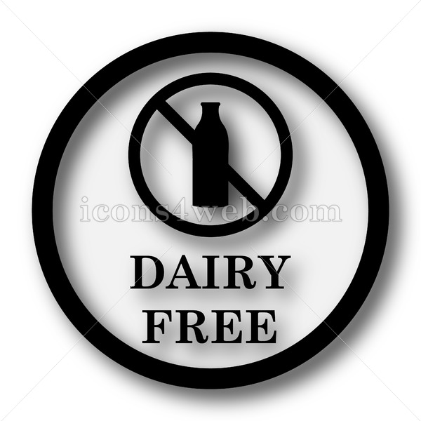 600x600 Dairy Free Simple Icon Dairy Free Simple Button