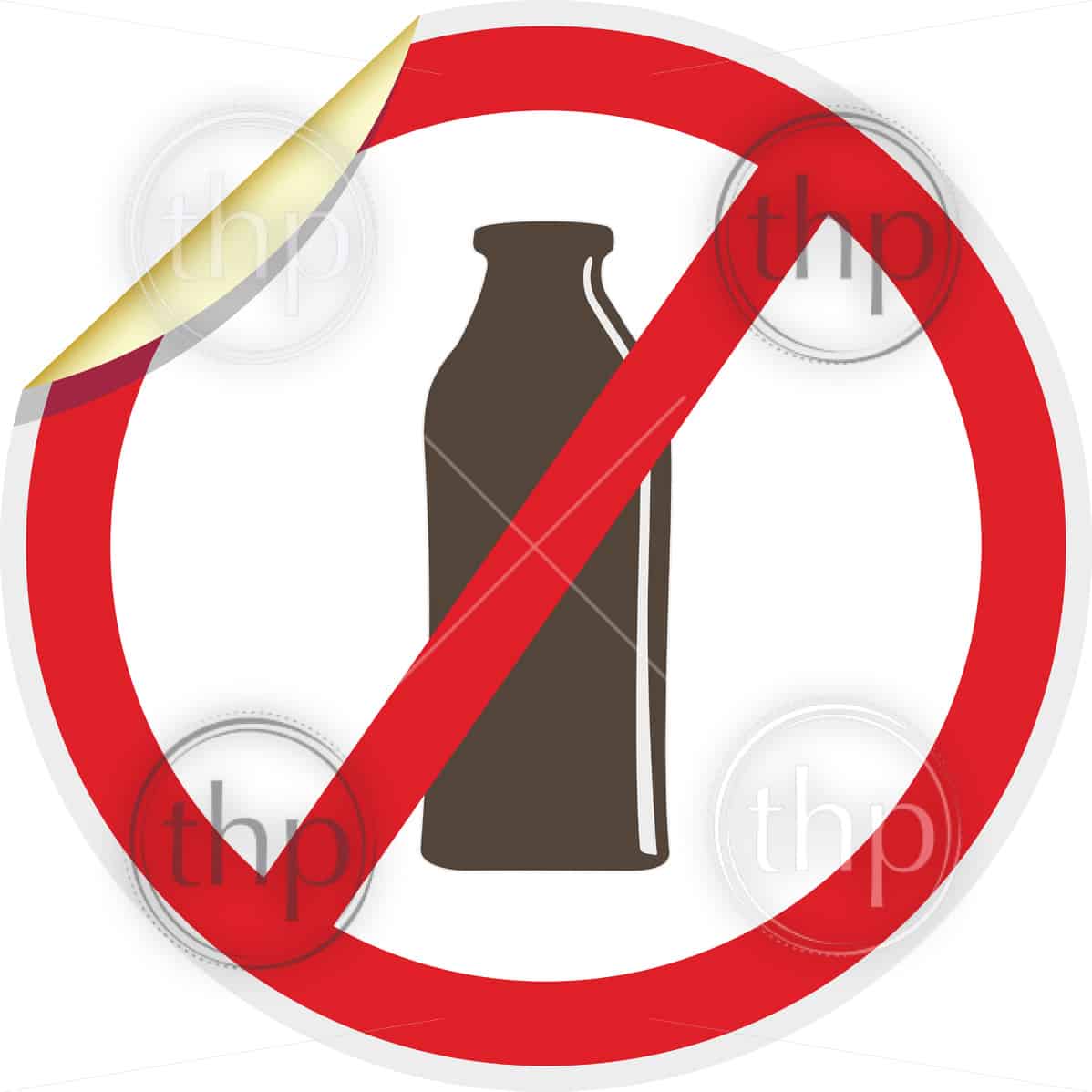 1198x1198 Dairy Free Vector Icon In For Food Allergy Concept Vector