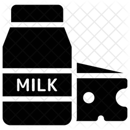 256x256 Dairy Products Icon Of Glyph Style