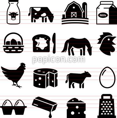 400x406 Dairy And Eggs Icons