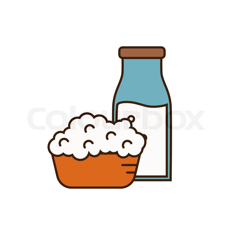 800x800 Dairy Icon In Line Style Design With Stock Vector Colourbox