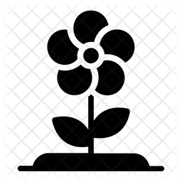 256x256 Daisy Icon Of Glyph Style