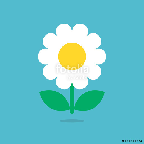 500x500 Daisy Icon Vector Isolated Stock Image And Royalty Free Vector