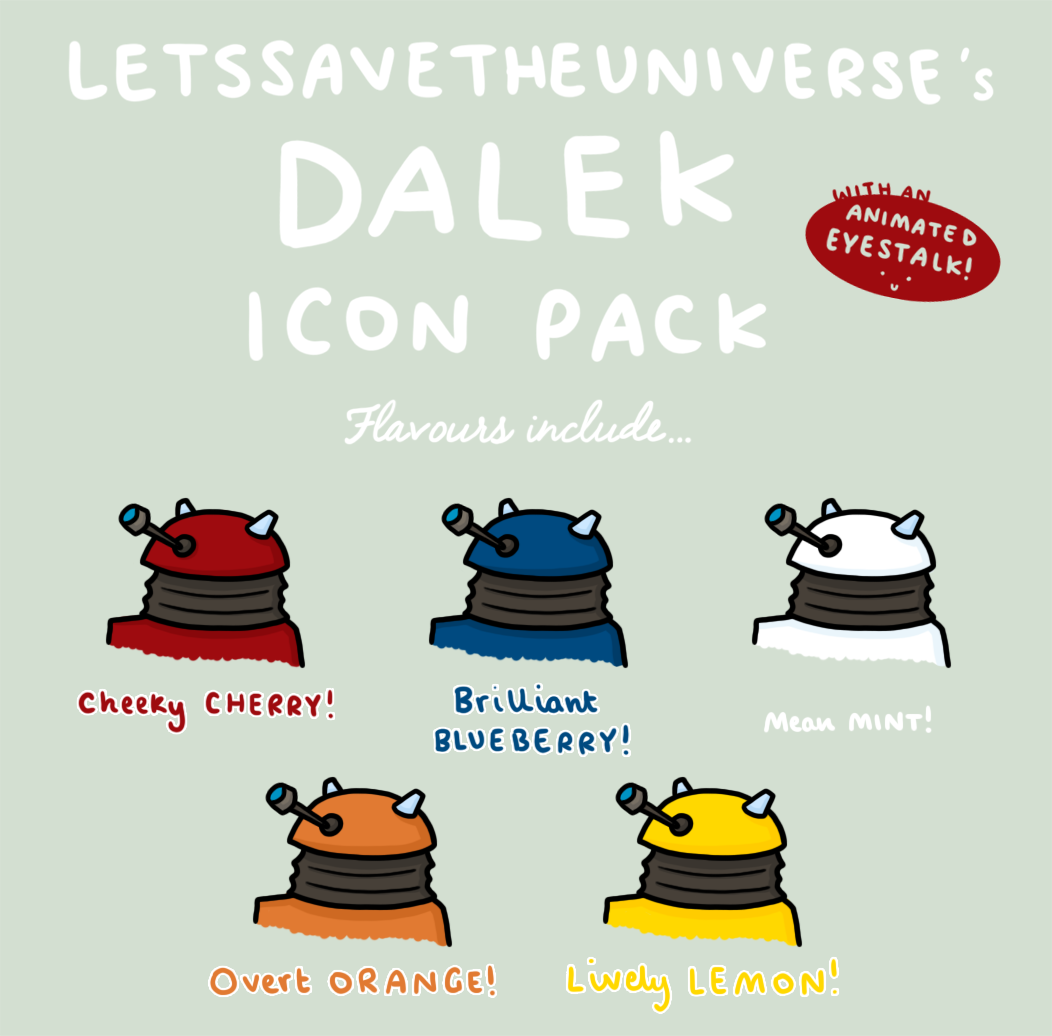 1052x1036 Dalek Icon Pack