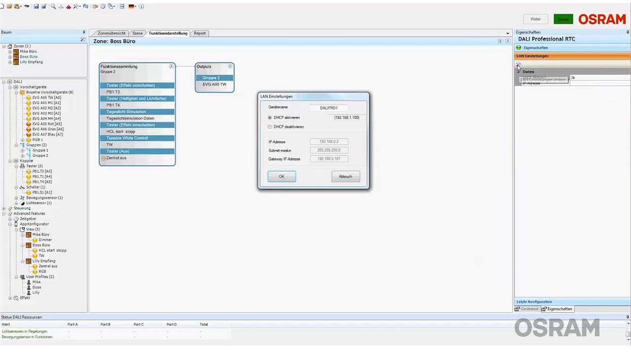 1280x720 Dali Pro Network Configuration