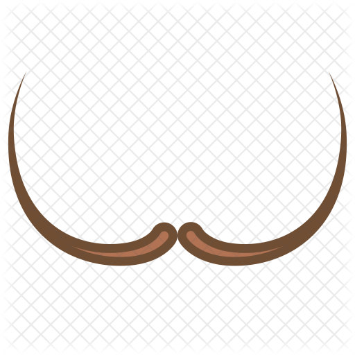 512x512 Dali Mustache Icon Of Colored Outline Style
