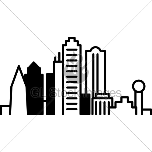 500x500 Dallas City Icon Gl Stock Images