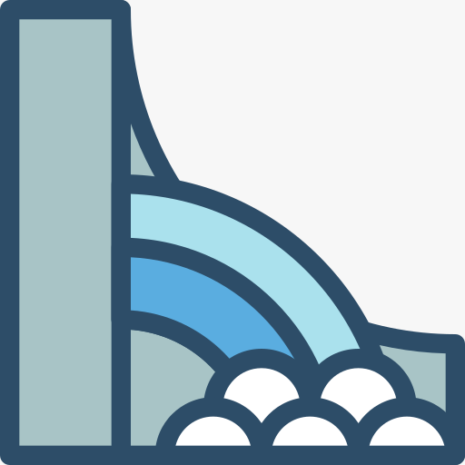 512x512 Dam Icon Free Of Pollution Energy