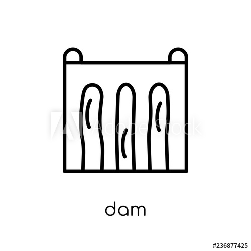 500x500 Dam Icon From Ecology Collection