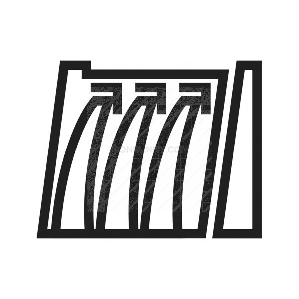 600x600 Water Dam Line Icon