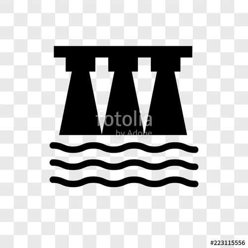 500x500 Dam Icons Isolated On Transparent Background Modern And Editable