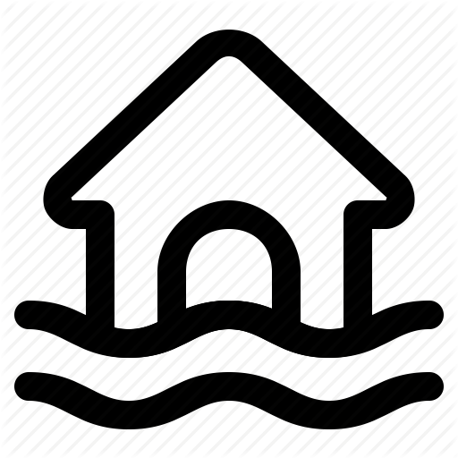 512x512 Damage, Disaster, Flood, Home, Inundation, Water Icon