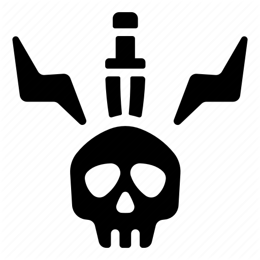 512x512 Damage, Game, Knife, Skill, Skull, Ui Icon