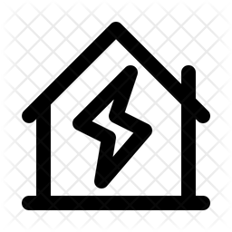 256x256 House Damage Icon Of Line Style