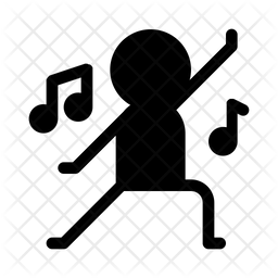 Dance Icon Of Glyph Style 256x256 Dance Icon Of Glyph Style