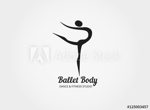 Dance Icon Concept Ballet Body Studio Design Template People 500x368 Dance Icon Concept Ballet Body Studio Design Template People
