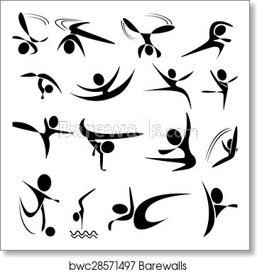 Taekwondo And Dance Icon, Art Print Barewalls Posters Prints 362x382 Taekwondo And Dance Icon, Art Print Barewalls Posters Prints