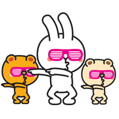 240x240 The Dancing Bunny Animated Line Stickers Line Store