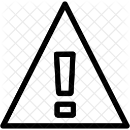 256x256 Danger Icon Of Line Style