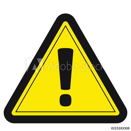 500x500 Danger Sign, Danger Icon, Warning Attention Hazard Sign, Vector