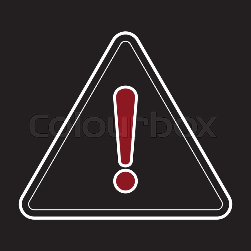 800x800 Vector Danger Symbol Warning Stock Vector Colourbox