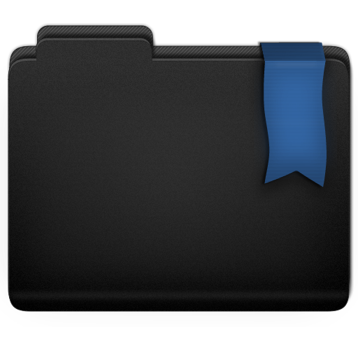 512x512 Ribbon Blue Folder Icon