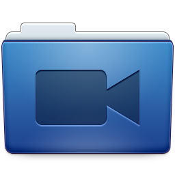 Blue folder icon. Videos folder icon. Видео 256. Red Video folder.