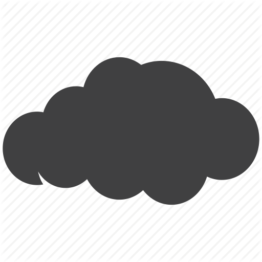 512x512 Cloud, Cloudy, Dark Icon