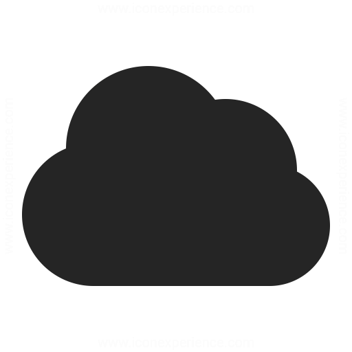 512x512 Cloud Dark Icon Iconexperience