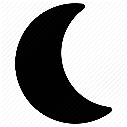 512x512 Crescent, Dark, Moon, Night Icon