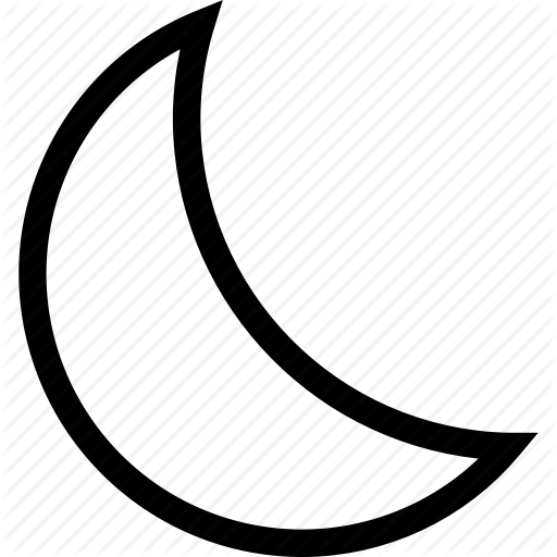 512x512 Dark, Mode, Moon, Night Icon