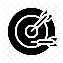 256x256 Dart Icon Of Glyph Style