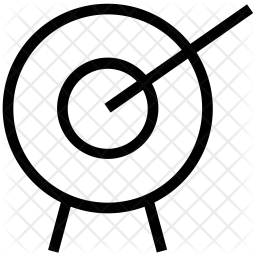 256x256 Dart Icon Of Line Style