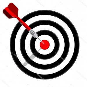 300x300 Stock Illustration Target Dart Icon Template Vector Hoodamathrun