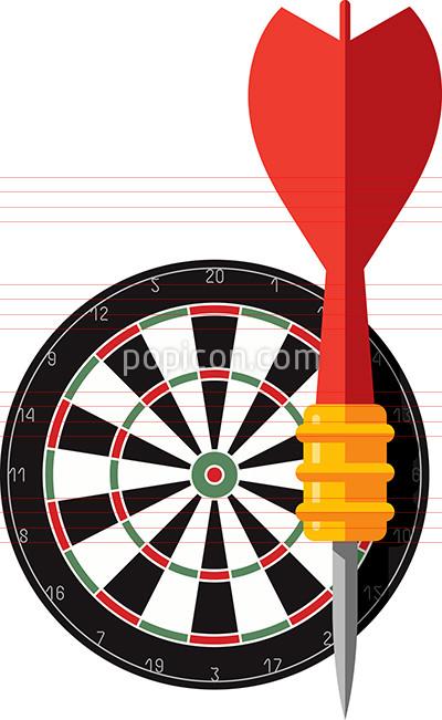 400x651 Dart And Dartboard Icon