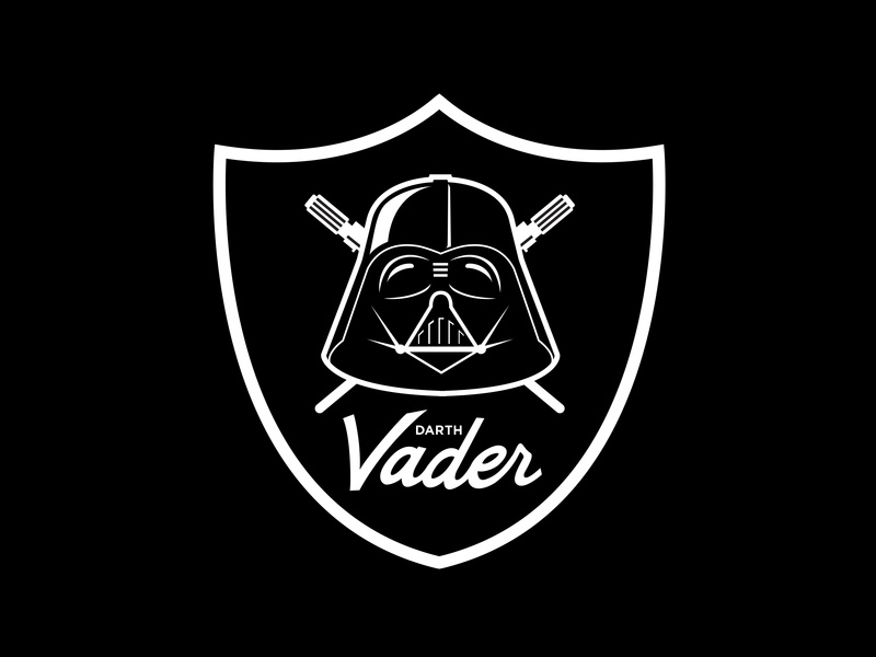 800x600 Darth Vader X Raiders Logo