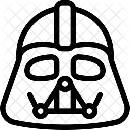 256x256 Darth Vader Icon Of Line Style