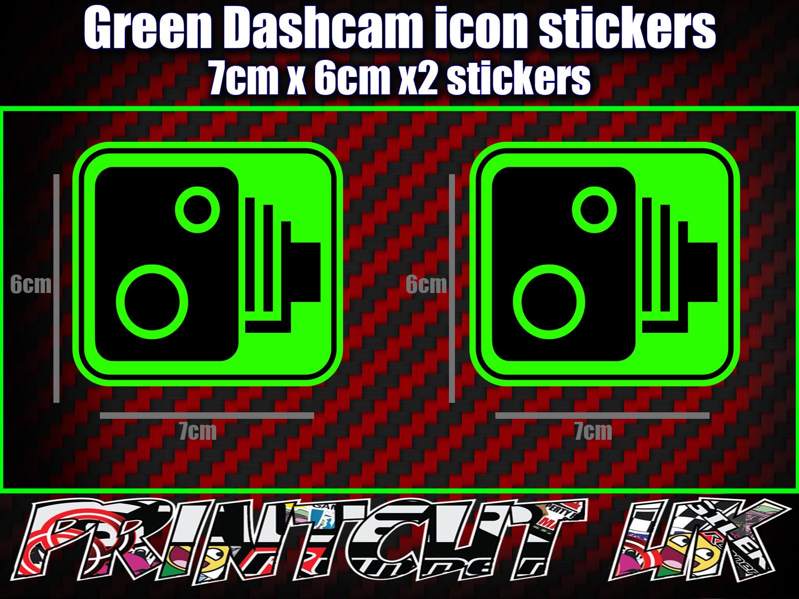1600x1200 Dashcam Dash Cam Car Camera Icon Stickers Decal Dvr Car Van