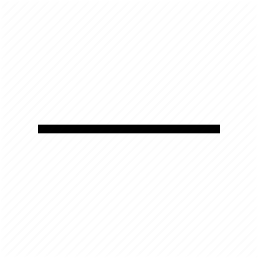 512x512 Dash, Horizontal, Line, Minus Icon