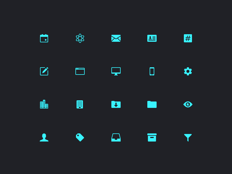 800x600 Dashboard Icons Sketch Freebie