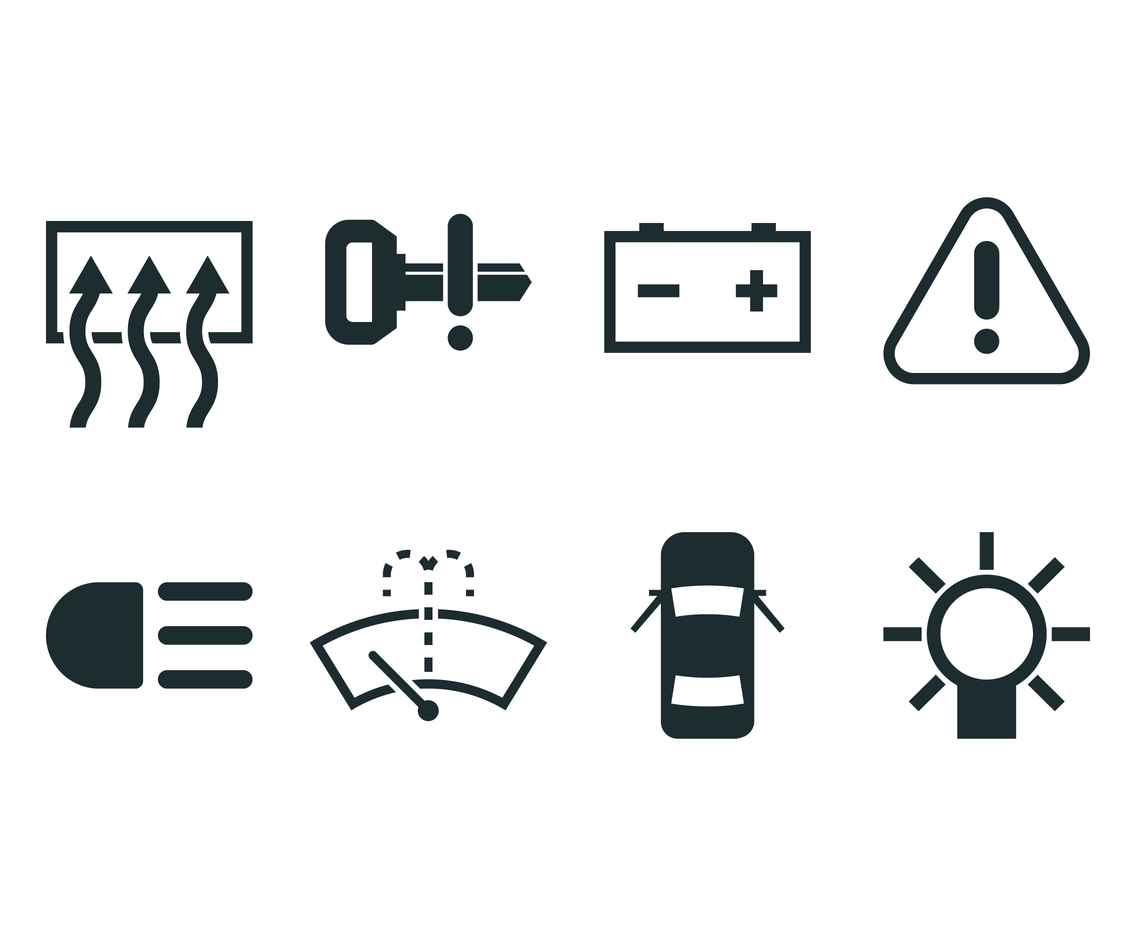 1136x936 Car Dashboard Icon Vector Art Graphics