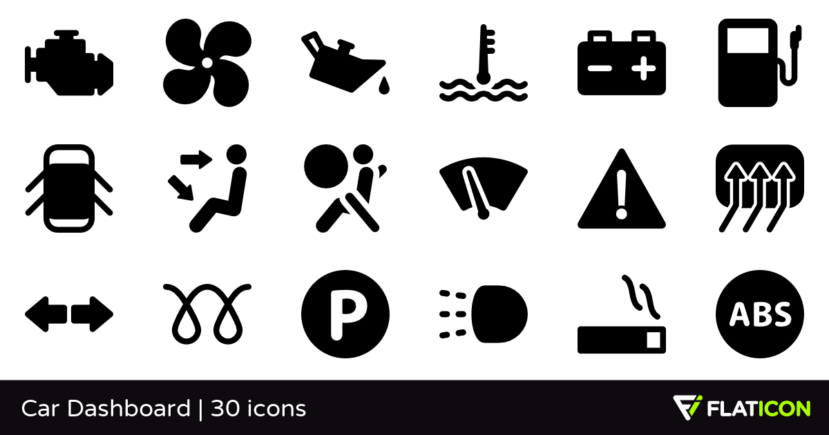 1200x630 Car Dashboard Free Icons