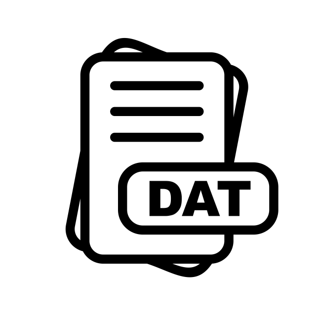 640x640 Dat Format Icon Design, Dat Format Icon, File, Format