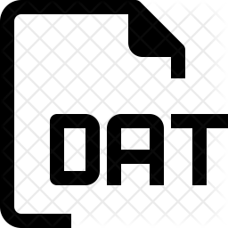 256x256 Dat Icon Of Line Style