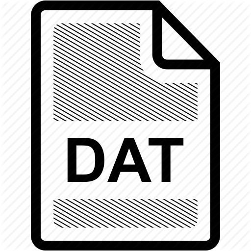 512x512 Dat, Dat File, Extension, File, Format, Format, Type Icon