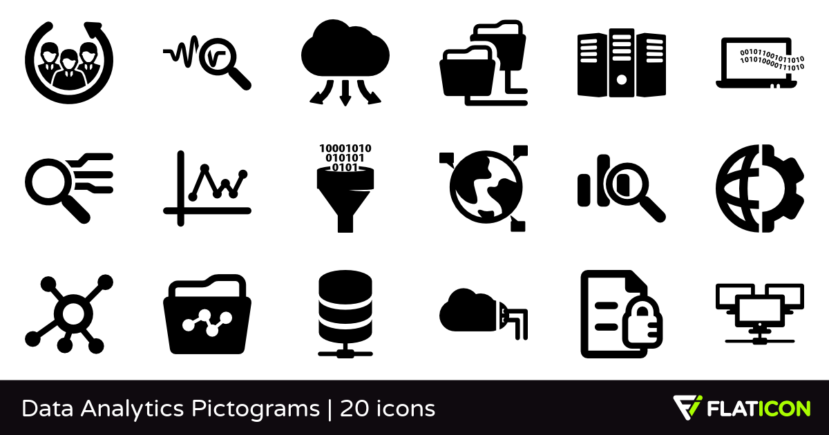 Data Analytics Pictograms Premium Icons 1200x630 Data Analytics Pictograms Premium Icons