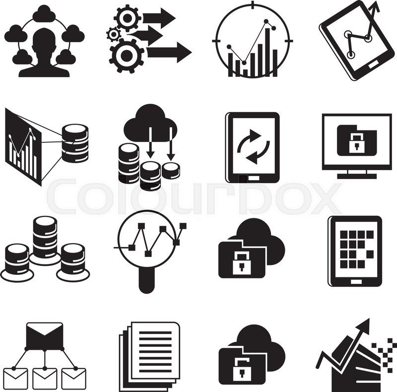 Data Analytics Icons, Big Data Icons Stock Vector Colourbox 800x790 Data Analytics Icons, Big Data Icons Stock Vector Colourbox